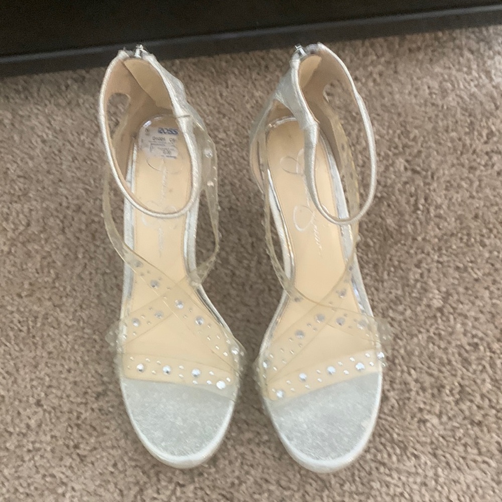 Jessica heels silver